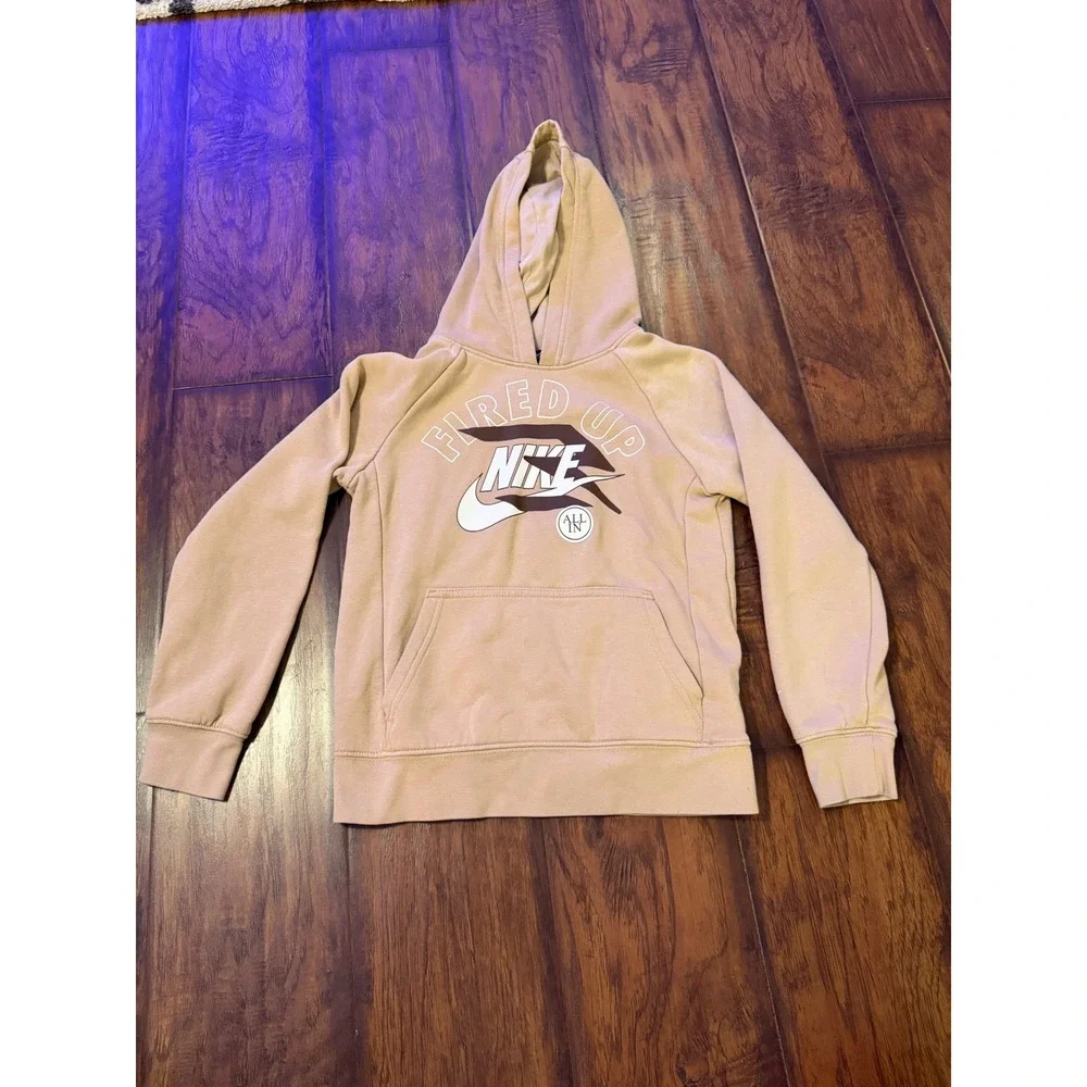 Nike 3Brand Youth Hoodie Fired Up Pullover Sweatshirt Size S 8-10